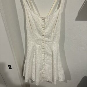 Chelsea & Violet Cream Spaghetti Strap‎ Sundress